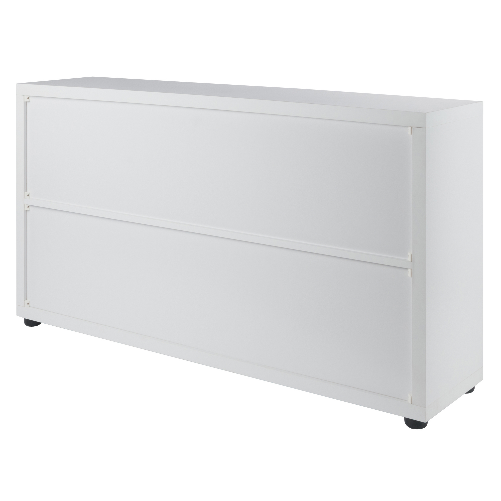 Contemporary Home Living, 2-Tier Wooden Storage Cabinet, 48.25