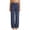 Navy, variant on Womens Casual Pants Straight Leg Work Pants Waffle Knit High Waist Button Loose Trousers Office Chic Grey Womens Slacks