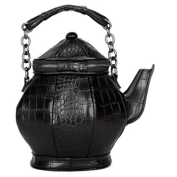 YIEMEEN Teapot Shaped Party Bags PU Shoulder Bag for Girl Women Trendy Handbag