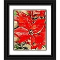 thumbnail image 1 of Murdock, Ramona 26x32 Black Ornate Wood Framed with Double Matting Museum Art Print Titled - Poinsettia Red, 1 of 4