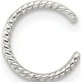 thumbnail image 4 of Sterling Silver E-Coated Polished & Twisted Edges Single Cuff Earring (Width 9.6) (Length 10.1) - Jbsp, 4 of 5
