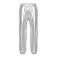 thumbnail image 2 of MSemis Kids Girls Shiny Dance Trouser Children Pants Hip Hop Street Leggings 6-16Y Silver 6, 2 of 6