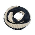 thumbnail image 5 of Premium Winter Knit Striped Infinity Loop Circle Scarf, 5 of 5