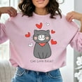 thumbnail image 2 of Cat Love Rules Valentine's Day Sweatshirt, 2 of 11