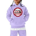 thumbnail image 6 of Girls Fashion Hoodies & Sweatshirts Patchwork Sweatshirts for Teen Girls Y2k Girls Pullover Sweaters Size 6 Lounge Tops for Girls 7-8 Purple, 100, 6 of 6