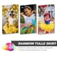 thumbnail image 4 of EeaseMX Falda de tul arcoíris, falda tutú, falda de rendimiento, vestido con degradado de color para mujeres y niñas (talla S), 4 of 8