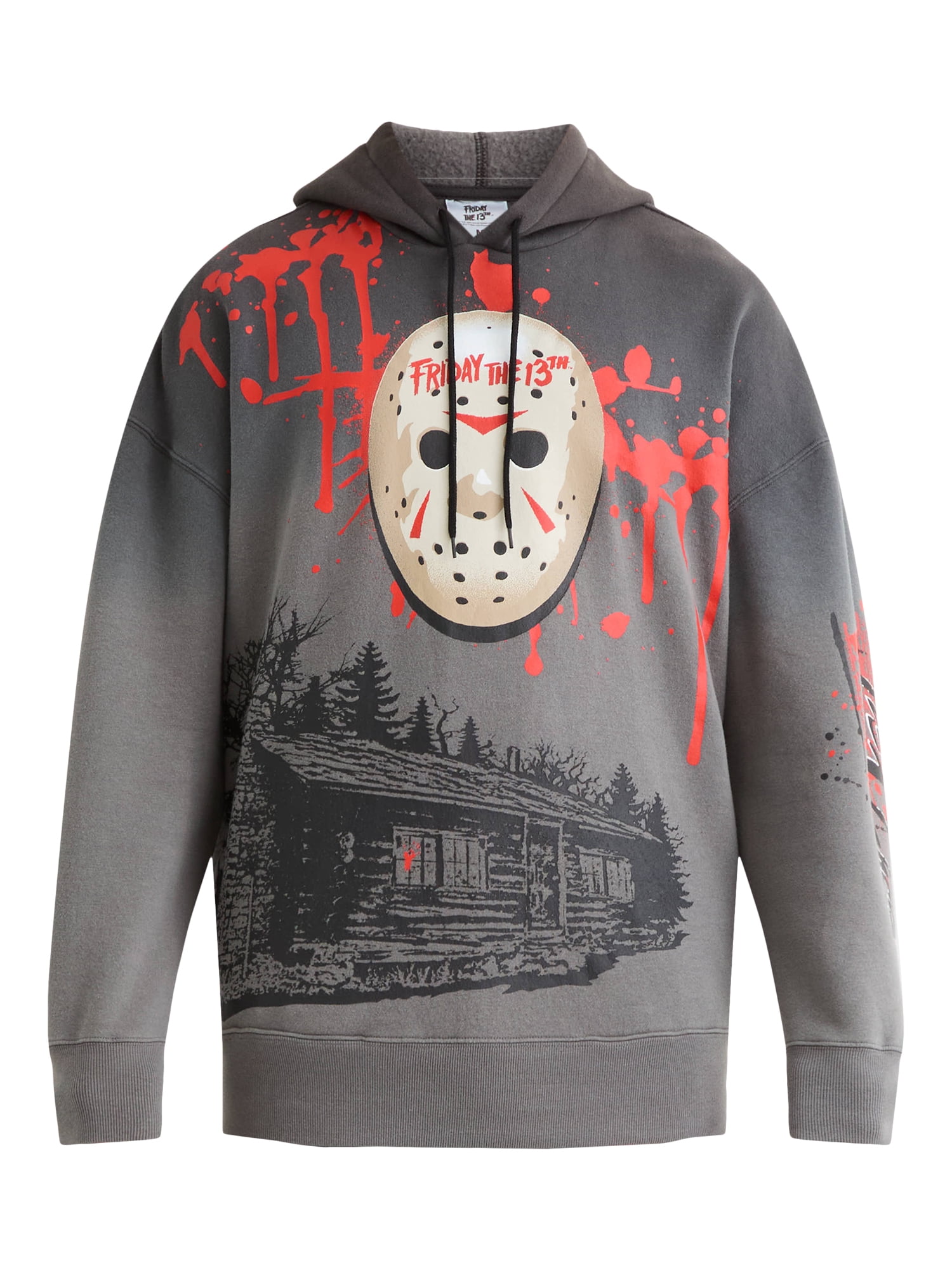 Friday the 13th Men's and Big Men's Graphic Print Fleece Hoodie, Sizes XS-3X