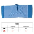 thumbnail image 2 of 1 Pair Ankle Compression Sleeve Socks Foot Ankle Brace for Men Women Achilles Tendon Blue Gray Size L/XL, 2 of 7