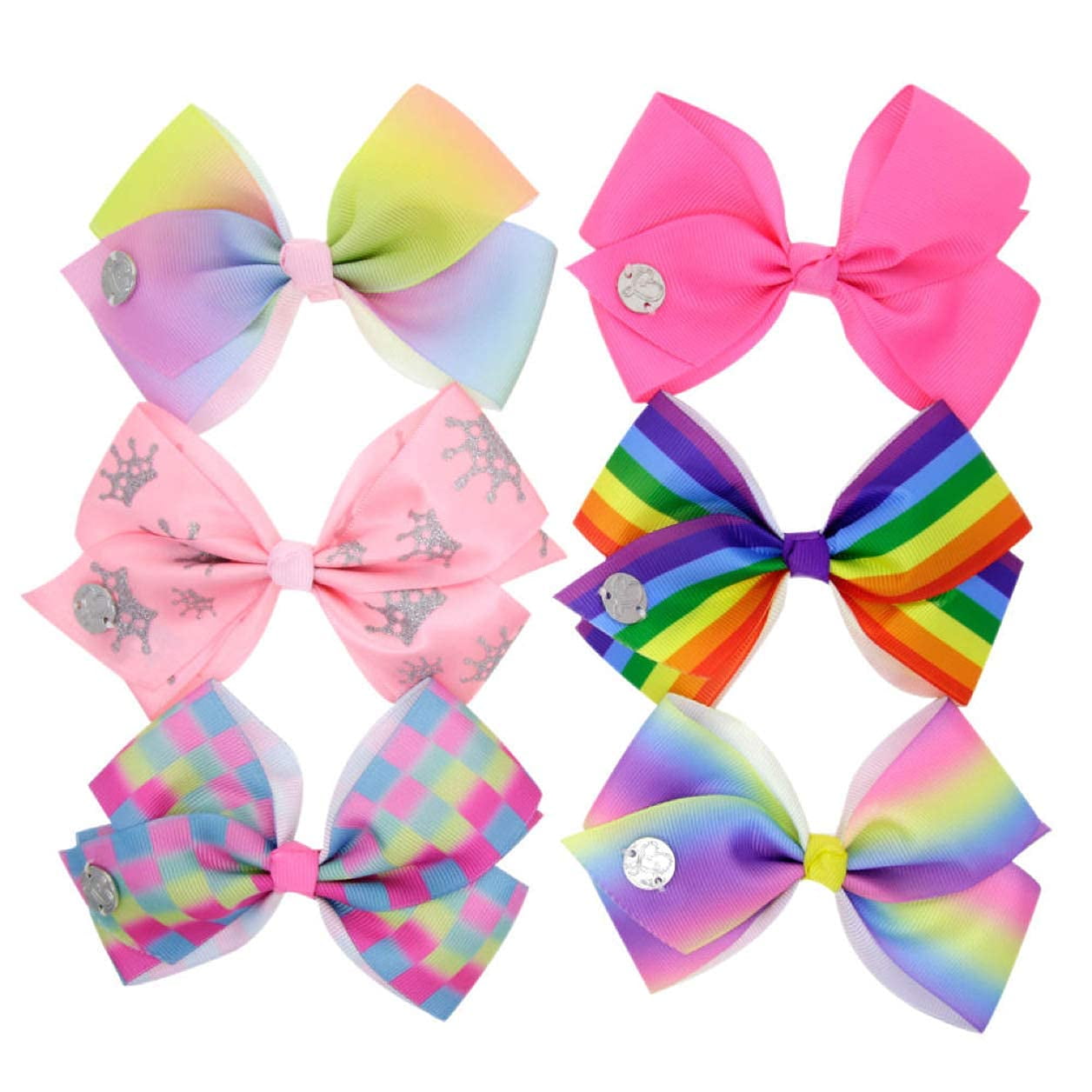 JojoBoutiqueBows Cute Small Bow Hair Clips for Babies-10PCS