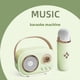 thumbnail image 3 of Altavoz Portátil Inalámbrico Bluetooth con Karaoke y Micrófono, Radio FM, Minicaja de Sonido para Música, Columna Pequeña, MP3, Color ., 3 of 5