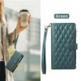 thumbnail image 6 of Crossbody Case for Google Pixel 8 Pro Case Wallet, PU Leather Case with Card Holder Kickstand, Handbag Zipper Flip Cover with Shoulder & Wrist Strap for Google Pixel 8 Pro Men Women, Darkgreen, 6 of 9
