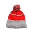 thumbnail image 2 of City Caps Bonnet avec Poignets 2 Tons - Houston - Rouge/gris, 2 of 2