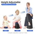 thumbnail image 3 of Collapsible Stool, Folding Chair - Upgraded Portable Chair with Load Capacity 400lbs, Portable Stool for Camping Fishing Hiking - Folding Stool with Carrying Straps,Gifts for Fisherman (Black), 3 of 14
