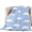 Blue, variant on Clouds Quilted Comforters Cooling Blanket Queen Size, Sky Cartoon Pink Cold Comfort for Hot Sleepers Lightweight Air Conditioning Quilt Blanket for Bed