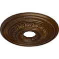 thumbnail image 3 of Ekena Millwork 17 5/8"OD X 3 5/8"ID X 1 7/8"P Orleans Ceiling Medallion (Fits Canopies up to 4 5/8"), Hand-Painted Root Beer Crackle, 3 of 7