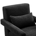 thumbnail image 6 of Armchair Accent Chair, Black, Fabric, Living Kitchen Cafe Bistro Hospitality Restaurant, Modern Contemporary HB34863, 6 of 9