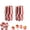 Red, variant on Striped Muffin Liners,QZS Disposable Baking Paper Cups for Home,100 Pack Small Candy Cups,Cupcake Making Supplies for Home,Black and White Stripes