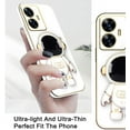thumbnail image 3 of Compatible with Realme C55 Case for Women, Ultra Soft Realme C55 Phone Case Cute Astronaut Pattern Cases with Stand Silicone Protective Cover (White)…, 3 of 12