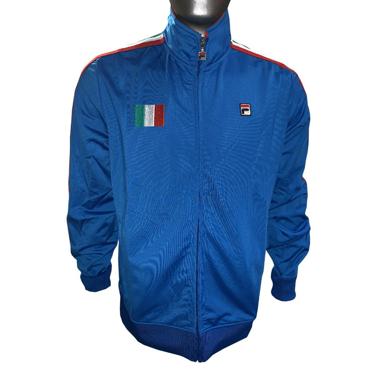 Uitvoeren Onschuldig ik heb honger Fila Mens Italy Track Jacket, Blue/Red, M - Walmart.com