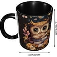 thumbnail image 5 of Leopard Print Coffee Mug 11 OZ Cute Tea Cup Funny Coffee Cups for Women Microwave Safe, 5 of 6