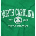 thumbnail image 2 of North Carolina Cute Footprints Beach Crewneck T Shirts Boy Girl Teen Brisco Brands M, 2 of 6