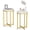 White+Gold, variant on Cvortll Round Side Table Set of 2,Faux Marble White Round End Table,Modern Home Decor Accent Tables for Small Spaces,Living Room,Bedroom