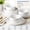 Bright White, variant on Ceramic Dinnerware Set for 8, 24 Pieces Handmade Reactive Glaze Plates & Bowls, Scratch Resistant, Oven Microwave Dishwasher Safe, Modern Tableware