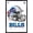 Black Framed Version, variant on NFL Buffalo Bills - Drip Helmet 20 Wall Poster with Push Pins, 22.375" x 34"