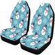 thumbnail image 1 of Juego de 2 fundas de asiento de coche ABPHQTO divertido muñeco de nieve Navidad copos de nieve Universal, 1 of 3