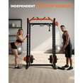 thumbnail image 6 of GARVEE Multi-Functional Squat Rack with LAT Pulldown System Exercise Power Cages,2000lb Capacity,Black&Orange, 6 of 6