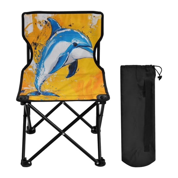 BZSMCE Camping Chairs Modern Sunny Splash Pattern Folding chair