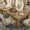Cherry, variant on Rectangular Dining Table for 4-6 People, 71 Inch Kitchen Dining Room Table with Double Edge Line Design, Modern Wooden Dinner Table for Home Family Gatherings, Living Room Furniture