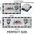 thumbnail image 2 of Farmhouse Kitchen Rugs and Mats Set of 2s, Rooster Decor, Buffalo Plaid Sunflowers Anti Fatigue Non Slip Mat Farm House Runner for Kitchen, Laundry 17x30+17x47inch Grey, 2 of 7