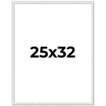 25x32 Frame White Real Wood Picture Frame Width 0.75 inches | Interior Frame Depth 0.5 inches |