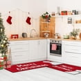thumbnail image 2 of Christmas Kitchen Rugs and Mats Non Skid Washable Set of 2, Cute Santa Bear Kitchen Floor Mats, Xmas Red Kitchen Runner Rug, Winter Kitchen Decor, 2 of 6