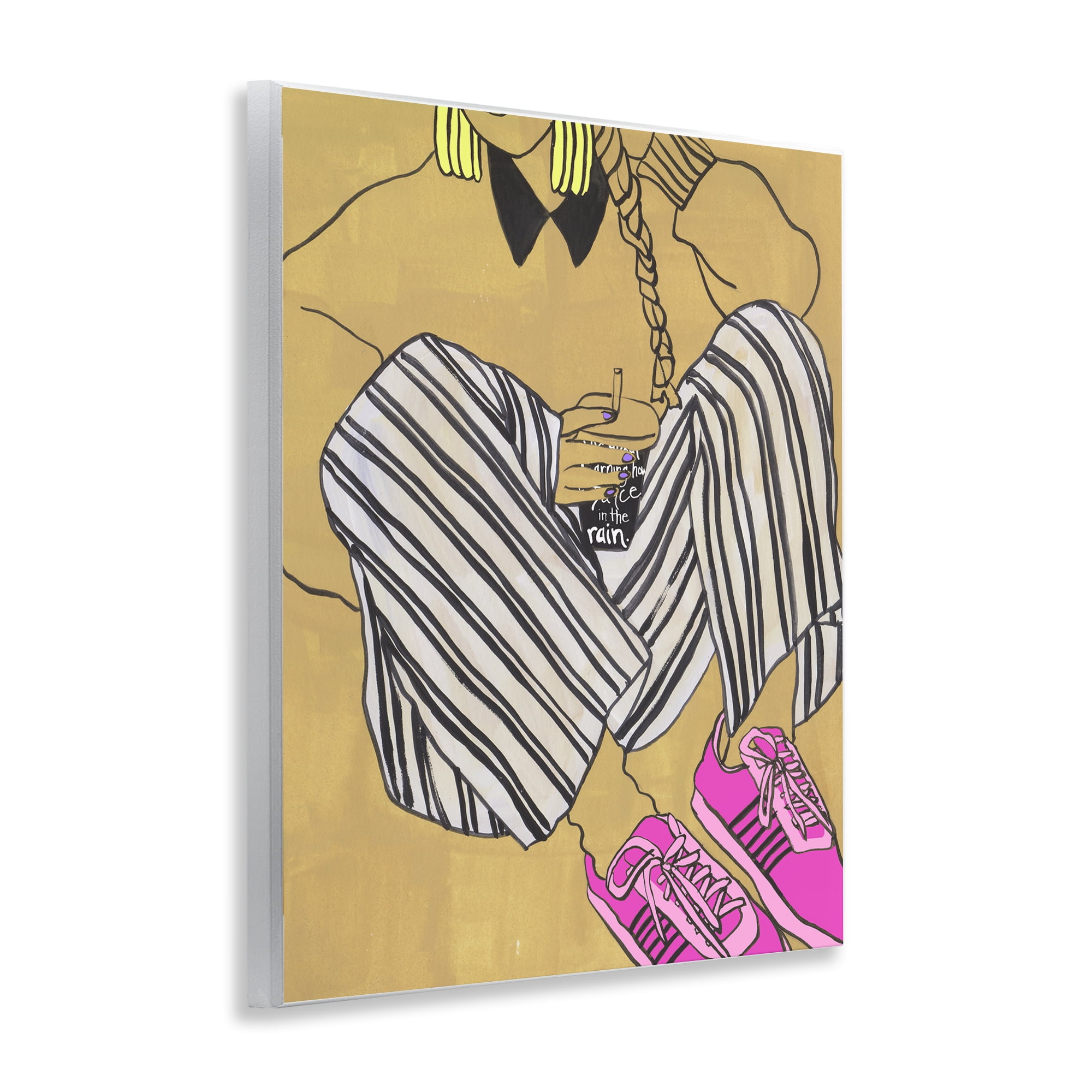 Stupell Industries Crimson Thread Fashionista Wall Plaque Art, design by Melissa Wang