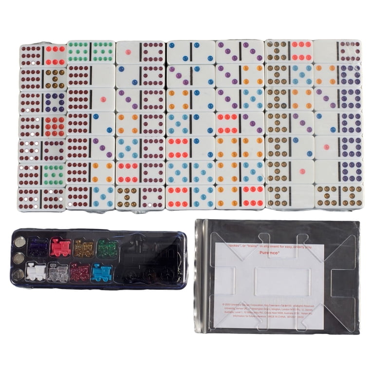 Puremco Mexican Train Dominoes, 91 Jumbo Pieces photo 3