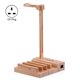thumbnail image 2 of Gwong Electrónica Estructura de madera de madera de almacenamiento de auriculares de madera 3 puertos Estación de muelle de carga USB, 2 of 7