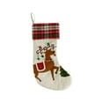 thumbnail image 2 of Luoshdecor Christmas Stockings,9 in Cute Santa Snowman Deer Gift Plaid Cuff Stocking for Holiday Xmas Party, 2 of 6