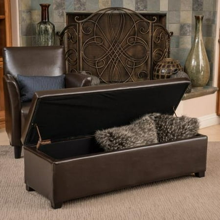 Christopher Knight Home Lucinda Brown Bonded Leather Storage Christopher Knight Home Lucinda Brown Bonded Leather Storage Ottoman Bench - Christopher Knight Home Lucinda Brown Bonded Leather Storage