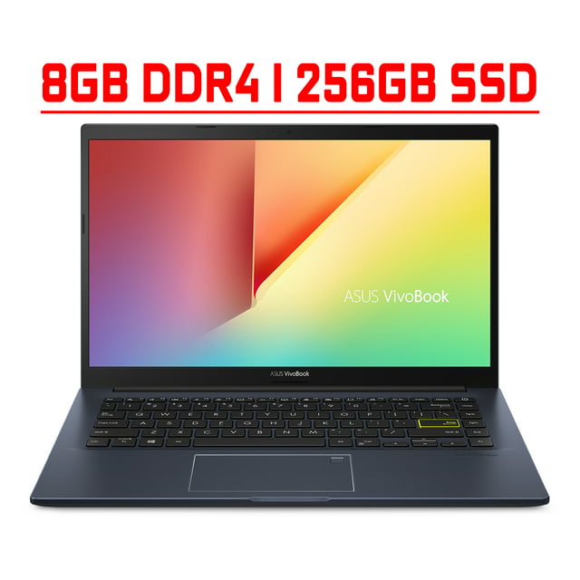 Asus VivoBook 14 Premium Thin and Light Laptop 14” FHD Display AMD 4-Core Ryzen 5 3500U 8GB DDR4 256GB SSD Backlit Keyboard Fingerprint USB-C HDMI Wifi6 Harman Win10