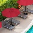 thumbnail image 7 of 9 Foot Terrace Umbrella Replacement Patio Umbrella Replacement Canopy Market Umbrella Roof Outdoor Umbrella Canopy with 6/8 Umbrella Bones （Only the top cover）, 7 of 7