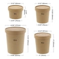 thumbnail image 5 of Royal 16 oz. Kraft Paper Food Container and Lid Combo, Package of 250, 5 of 6