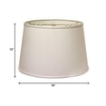 thumbnail image 6 of HomeRoots 18" White Rounded Empire Slanted No Slub Lampshade, 6 of 6