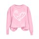 thumbnail image 4 of RKSTN Valentine's Day Sweatshirts for Women Oversized Crewneck Valentines Heart Graphic Print Sweatshirt Womens Casual Plus Size Round Neck Loose Comfy Sweatshirt Fall Spring Clothes Valentine Gift, 4 of 6