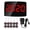 Black - US Plug, variant on Yajisi Wireless Calling System Caregiver Pager with 10 Nurse Alert Call Buttons and 1 Display Receiver Ideal for Clinic Restaurant Nursing Home EU Plug Edition