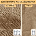 thumbnail image 3 of HAKUNA Waffle Bath Mat Beige 36"x24", Boho Woven Modern Bath Rug Mats, Absorbent Non Slip Bathroom Floor Mat, Soft Washable Bath Rugs with Tassels for Bathroom, Bedroom, Kitchen, Shower, Tub, 3 of 8