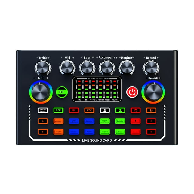 Kit Professionnel de Podcast et Diffusion en Direct : F998 Audio avec Microphone BM800, Trépied, 3 Ports Mobiles Simultanés, Réduction de Bruit en un Clic, 7 Modes, 4 Changeurs de Voix, 16 Effets Sonores, 9