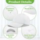 thumbnail image 3 of Gorras IJRPLM blancas de béisbol, pack de 10, talla infantil, 3 of 7