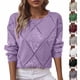 thumbnail image 1 of Chaqueta para mujer,Suéter de punto con lentejuelas huecas para mujer, top de manga larga, mezcla de poliéster, para uso informal, estilo urbano, sopatenor, 1 of 9